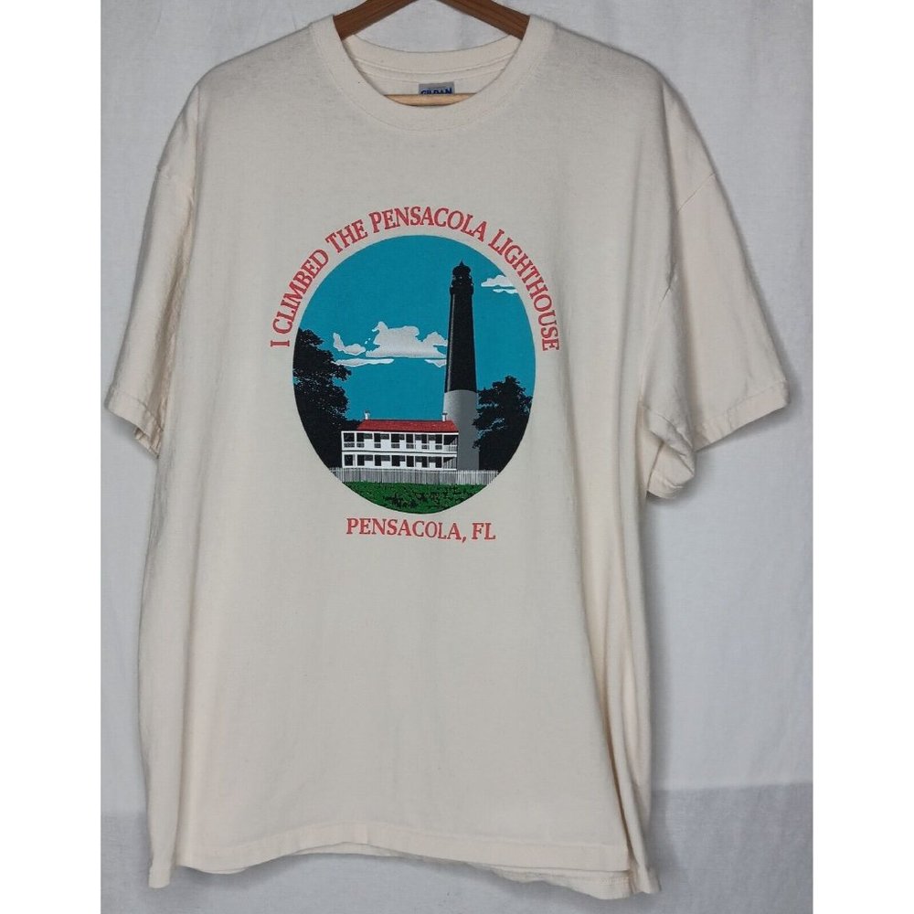 I Climbed The Pensacola Lighthouse XL T Shirt Florida Natural 177 Steps Tourist